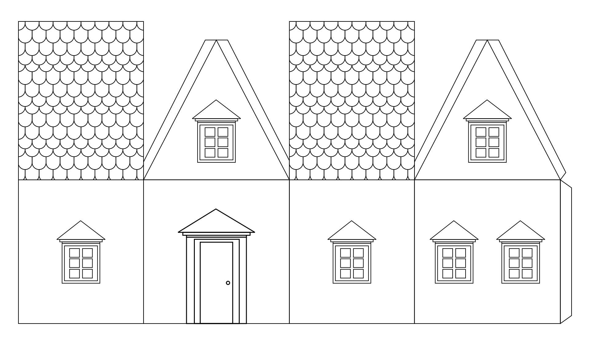 Printable Cardboard House Templates