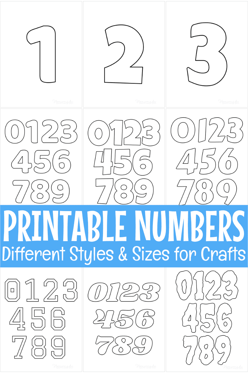 Free Printable Number Stencil Templates