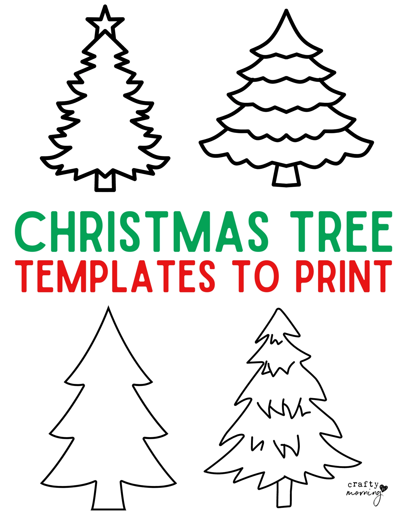 Xmas Tree Template Free Printable Xmas Tree Template Free Printable