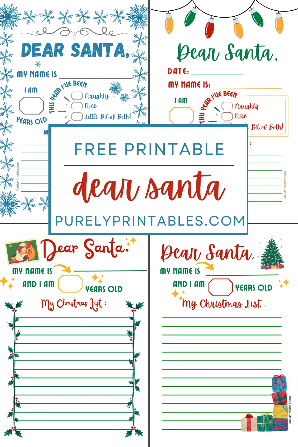 Free Printable Santa List Template