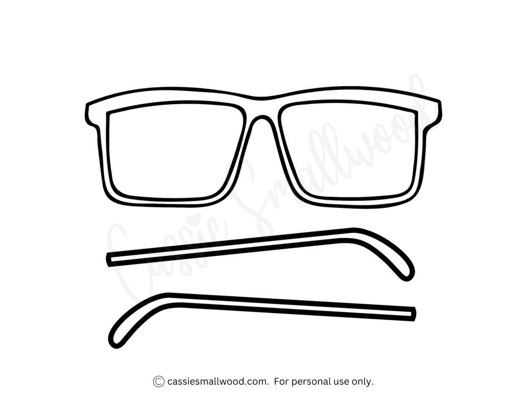Free Printable Sunglasses Template Free Printable Sunglasses Template