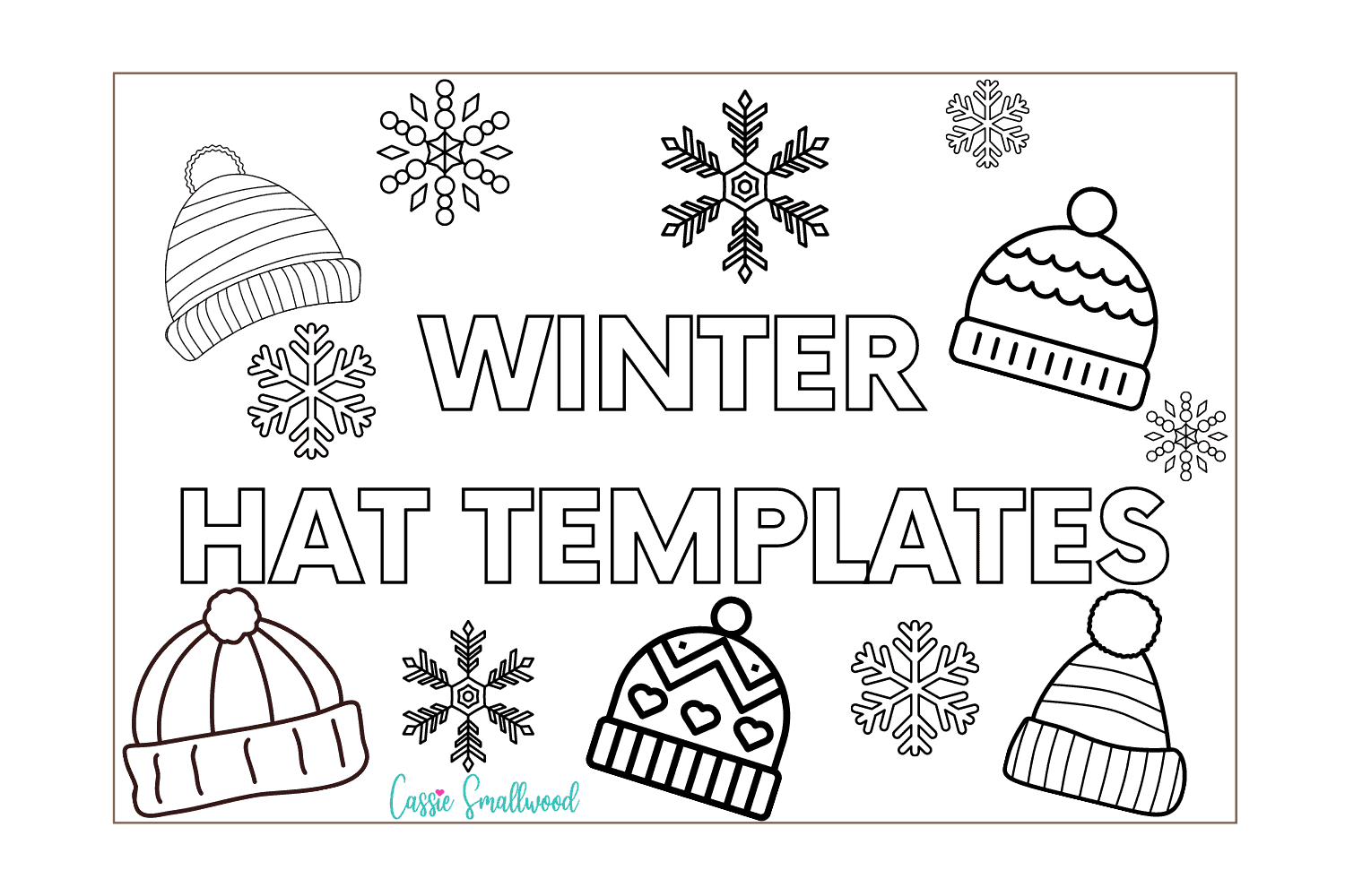 17 Cute Winter Hat Templates And Coloring Pages Cassie Smallwood 17 Cute Winter Hat Templates And Coloring Pages Cassie Smallwood
