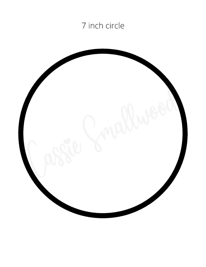 Printable 10 Inch Circle Template
