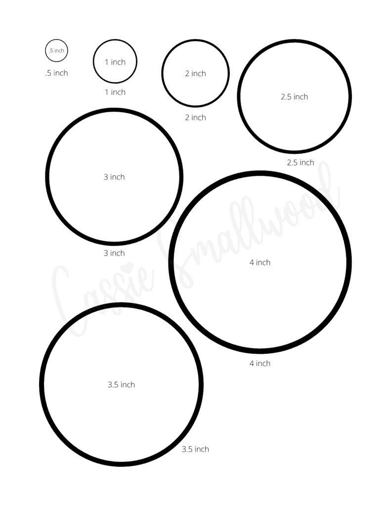 5.5 Inch Circle Template Printable 5.5 Inch Circle Template Printable