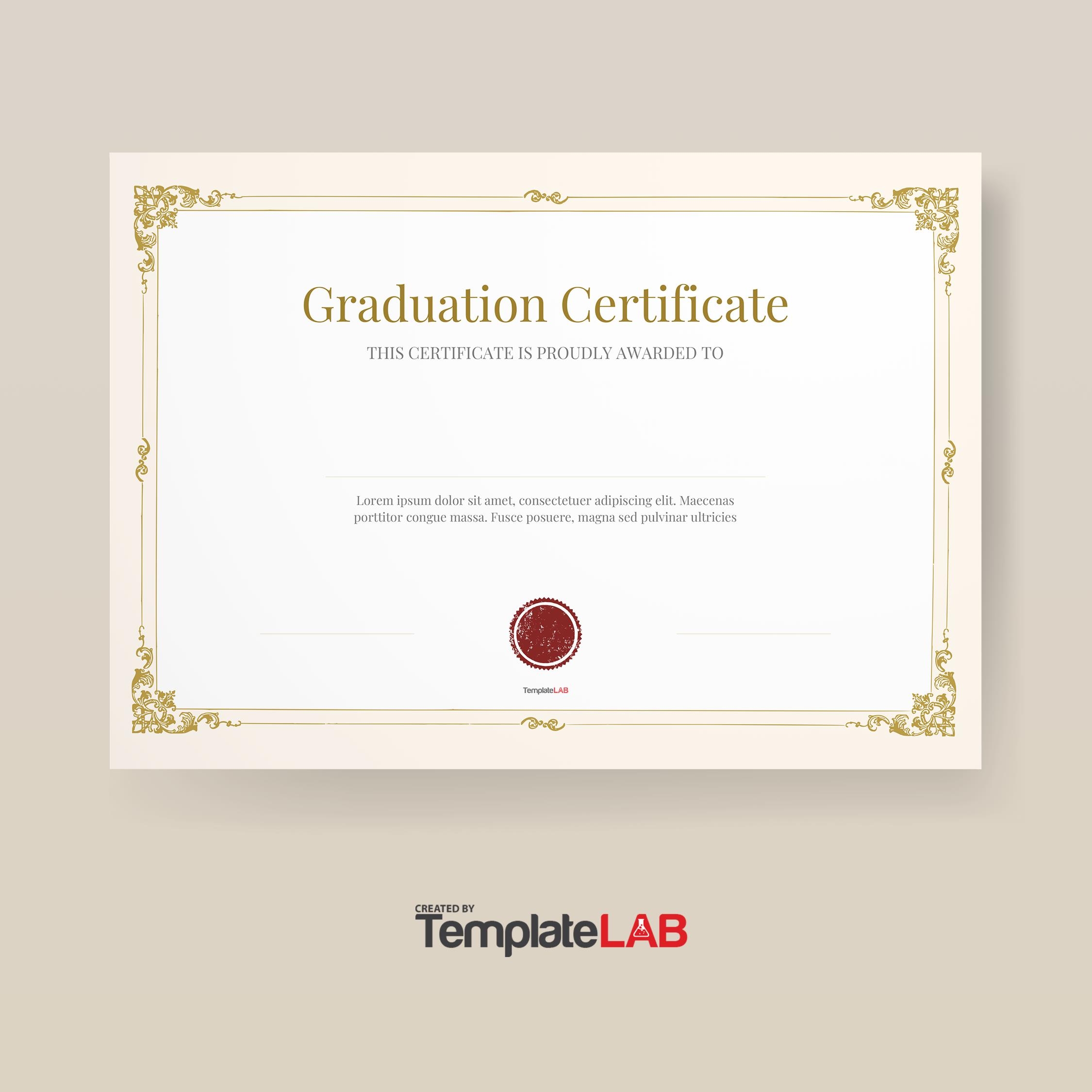 18 Free Graduation Certificate Templates Printable TemplateLab