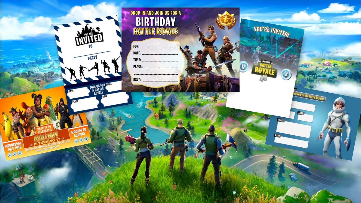 18 FREE Printable Fortnite Invitations For Birthdays And More 18 FREE Printable Fortnite Invitations For Birthdays And More