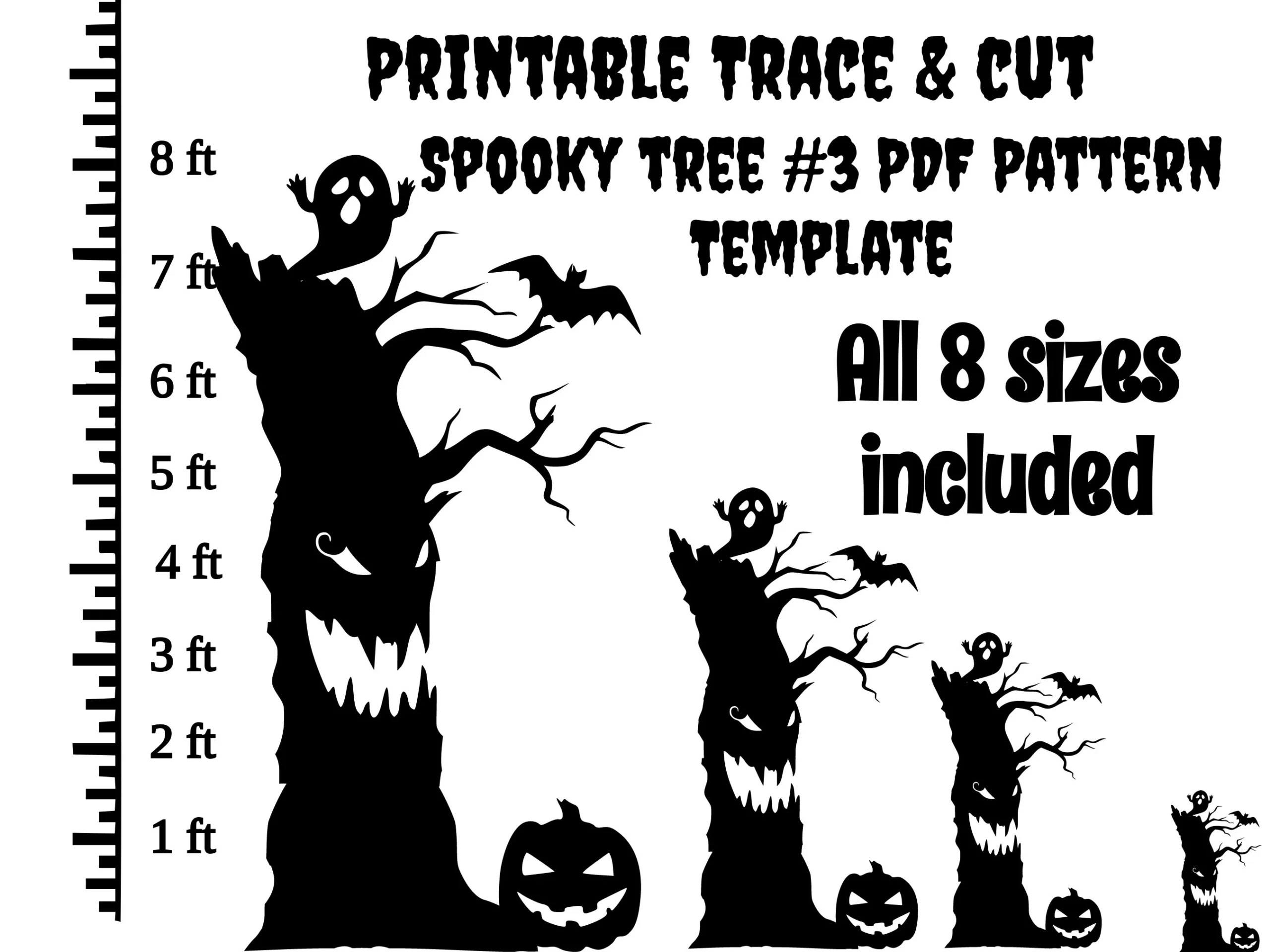 Printable Halloween Tree Template Printable Halloween Tree Template