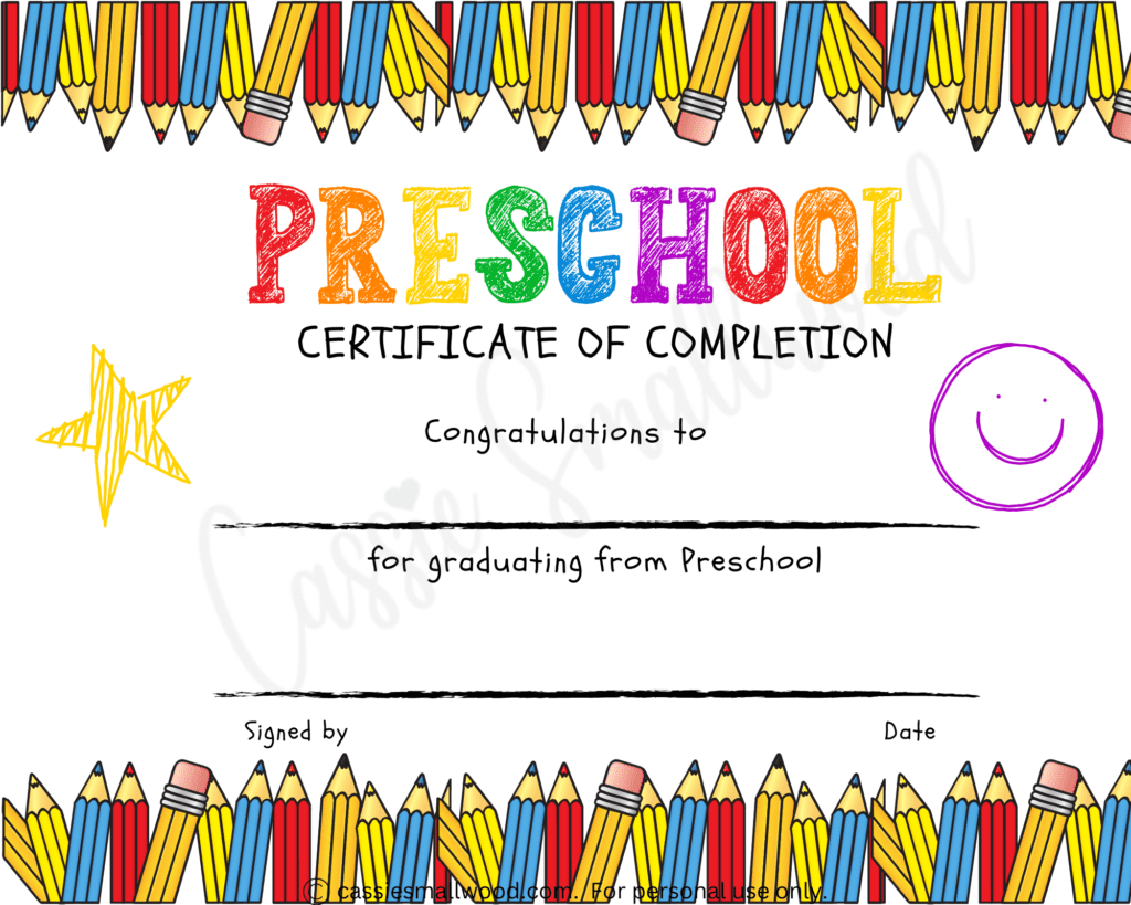 20 Preschool And Kindergarten Graduation Certificates FREE 20 Preschool And Kindergarten Graduation Certificates FREE