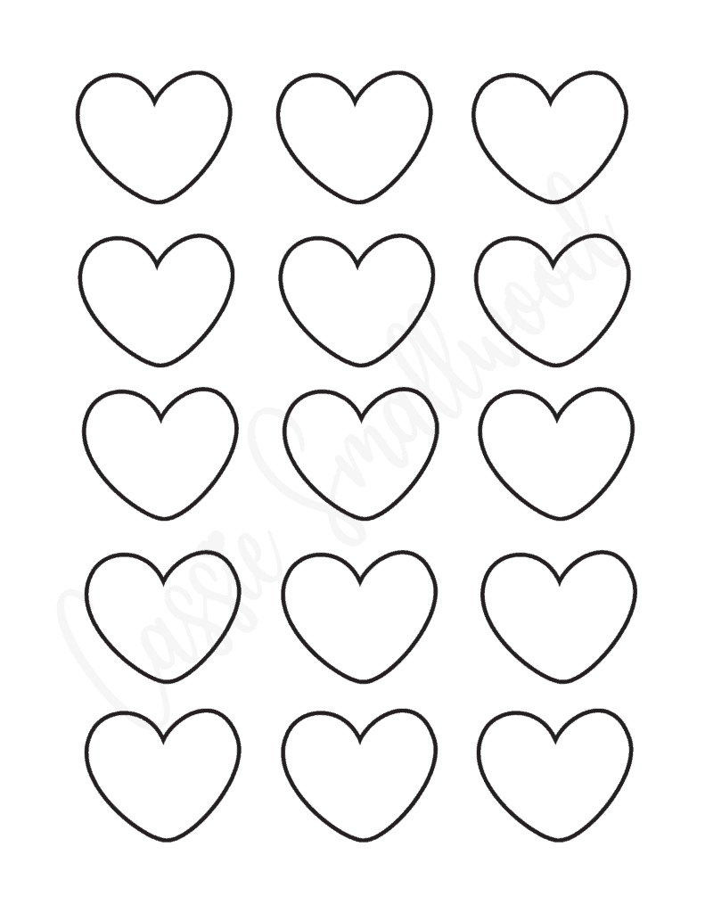 Printable Heart Shape Template
