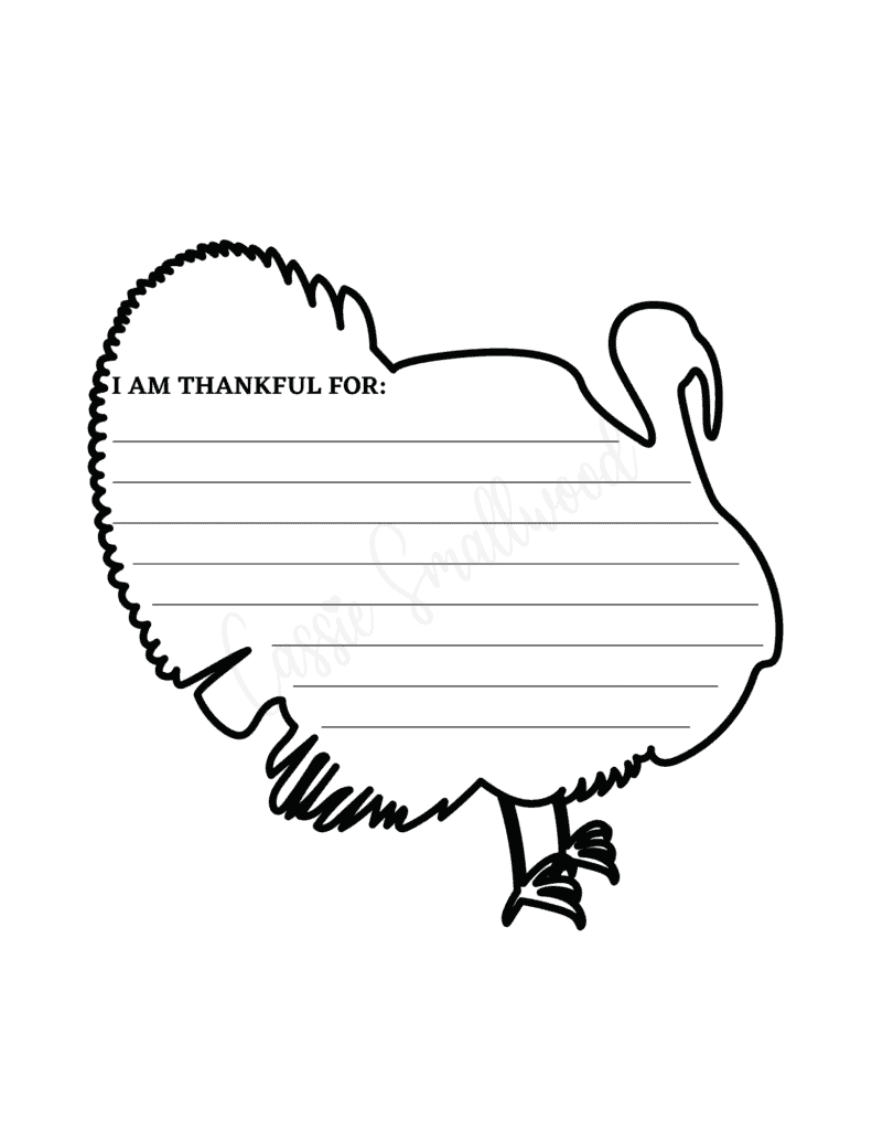 Free Printable Turkey Writing Template Free Printable Turkey Writing Template
