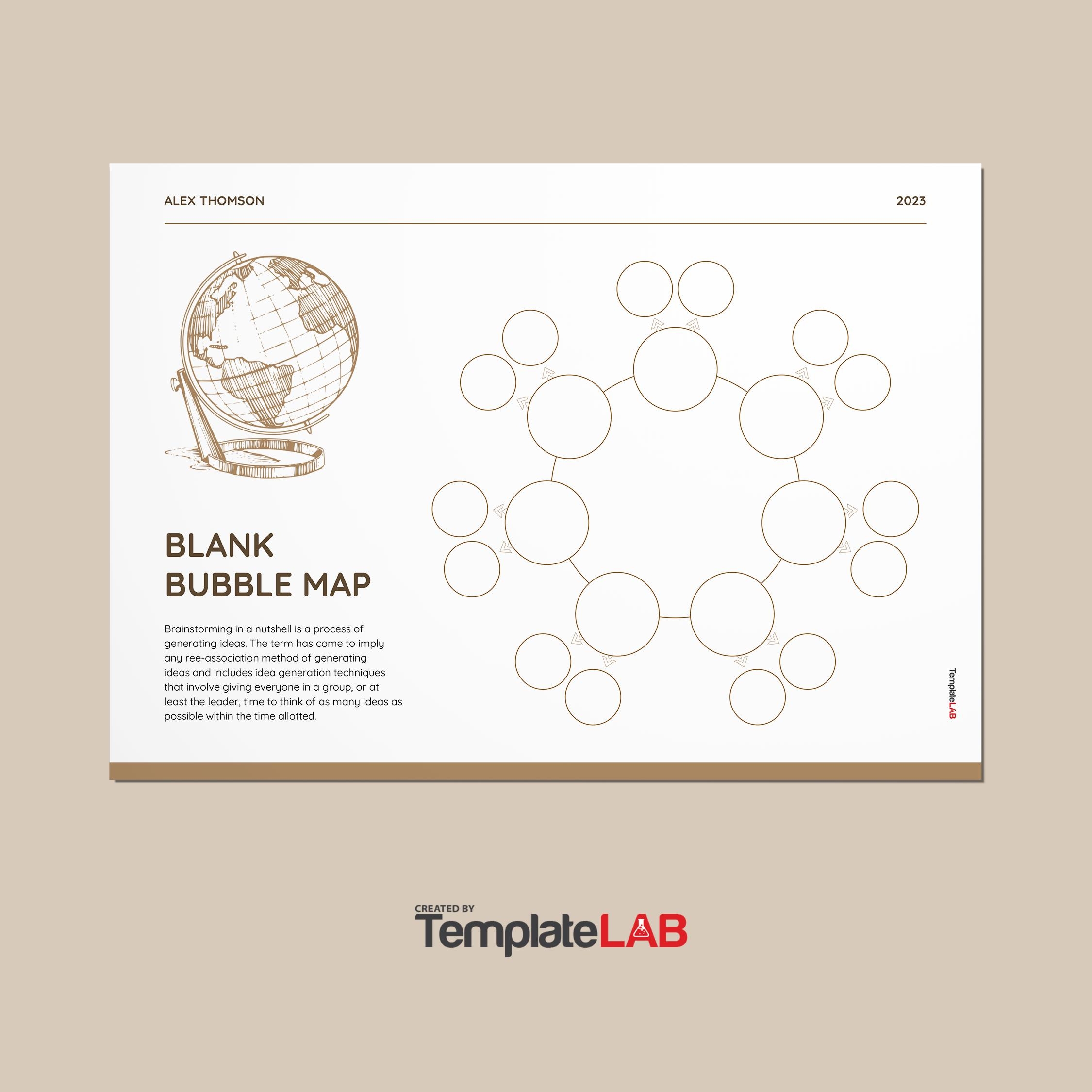 Free Printable Bubble Map Template Free Printable Bubble Map Template