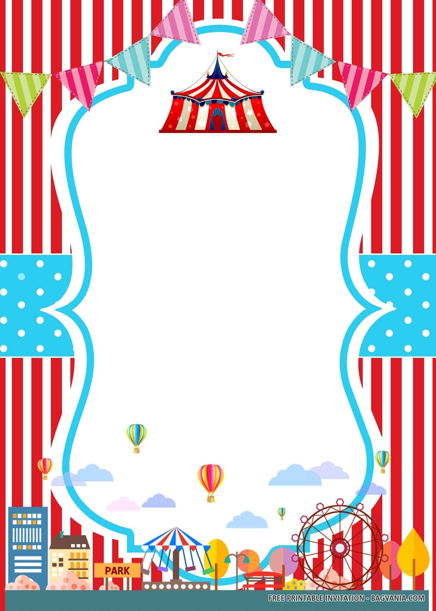 Free Printable Carnival Invitation Templates