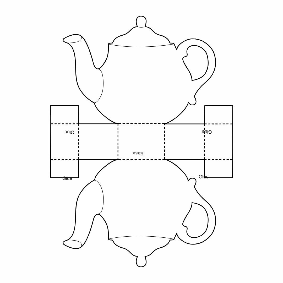 Teapot Box Template Free Printable Teapot Box Template Free Printable