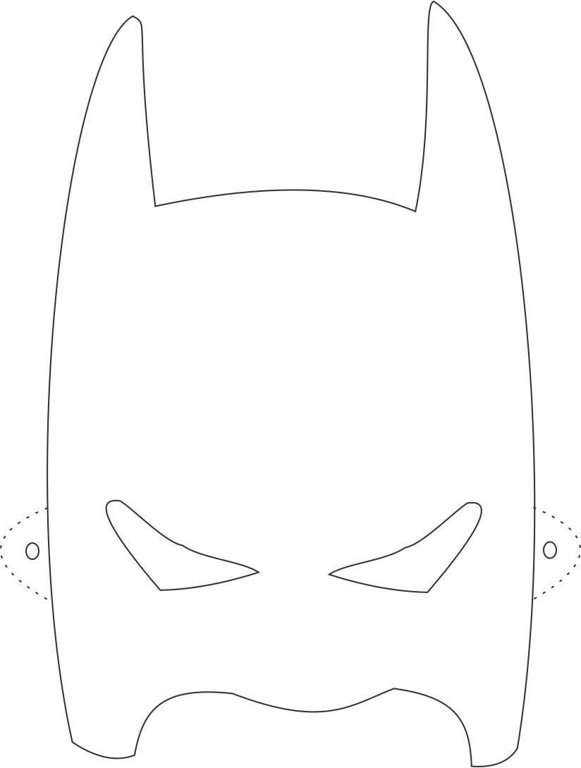 Batman Mask Printable Coloring Page For Kids Batman Mask Printable Coloring Page For Kids