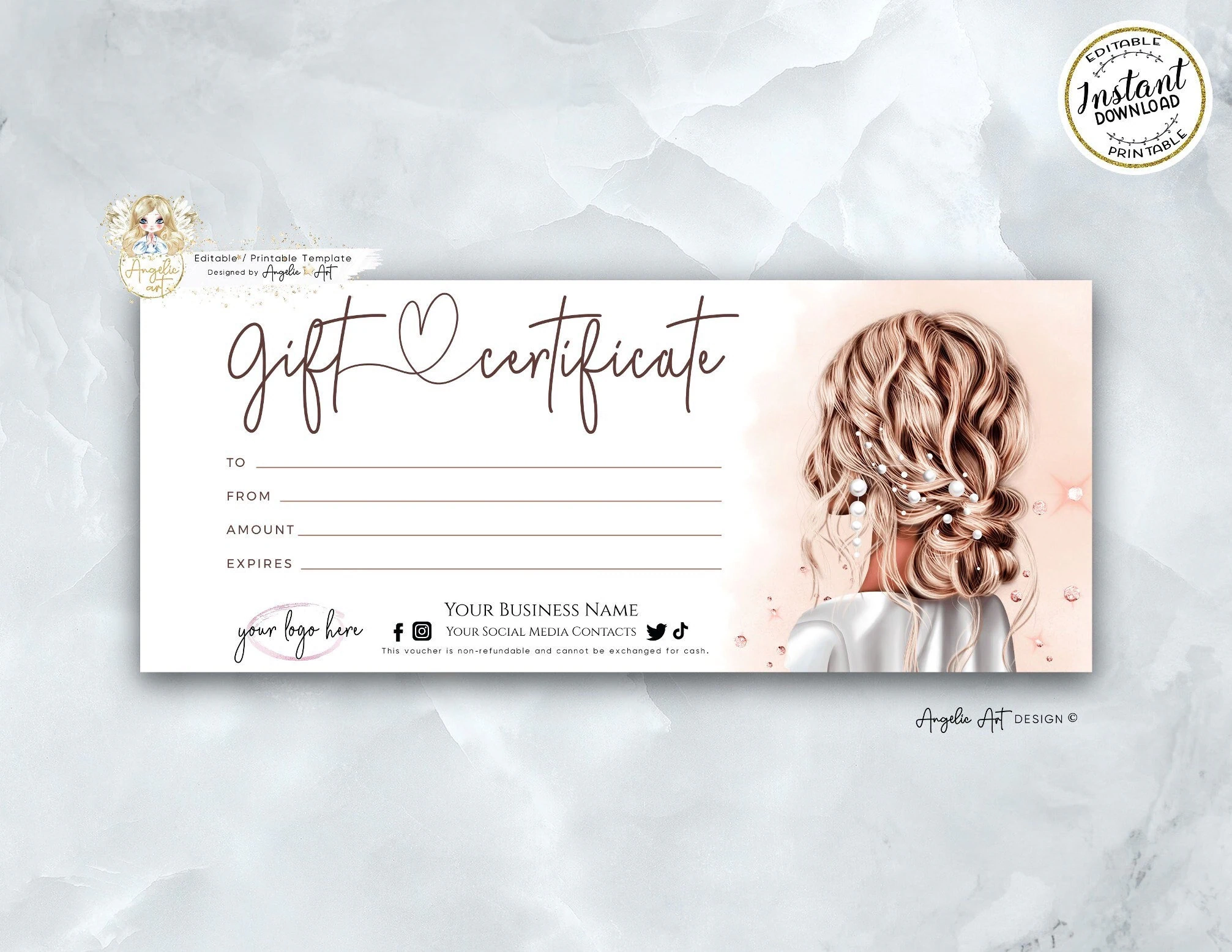 Free Printable Hair Voucher Template Free Printable Hair Voucher Template
