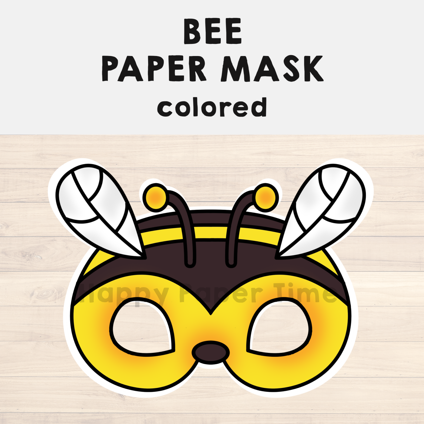 Free Printable Bee Mask Template