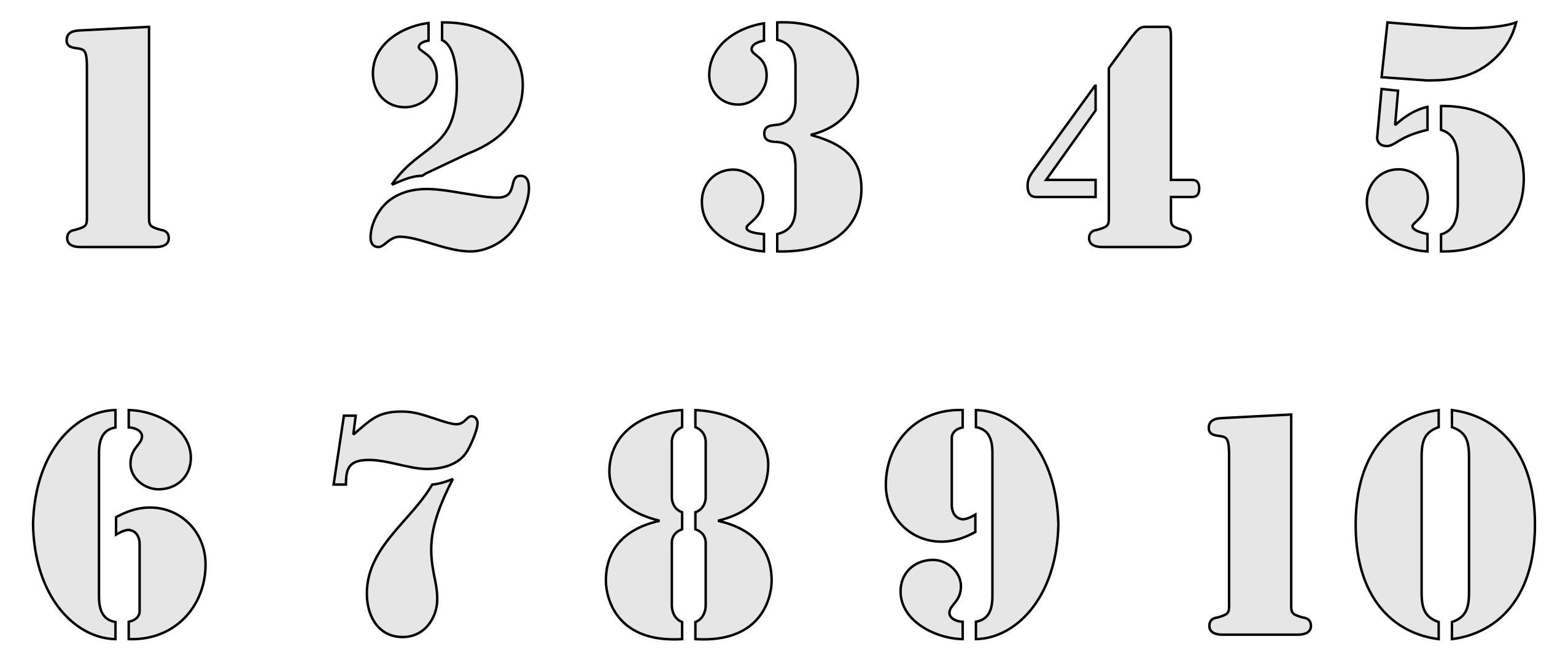 Free Printable 6 Inch Number Templates