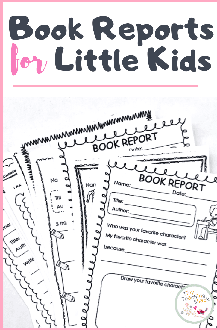 Book Report Template Printable For Kinder First And Second Grade
