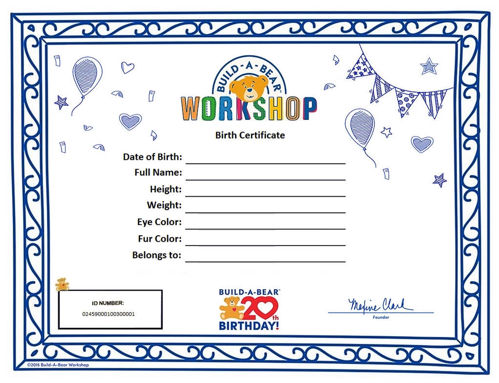 Build A Bear Birth Certificate Version Two By Snouie On DeviantArt Build A Bear Birth Certificate Version Two By Snouie On DeviantArt