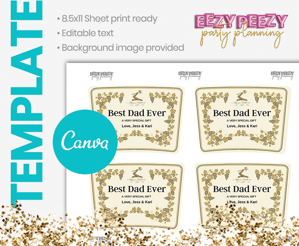 Canva Hennessy Label