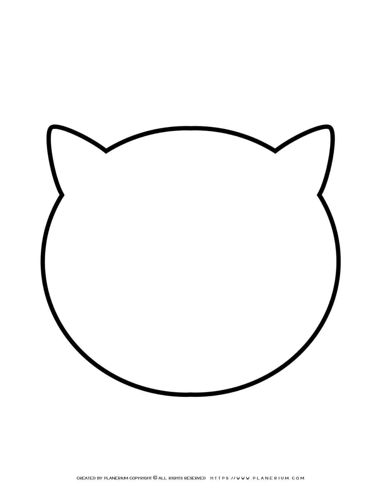 Cat Head Template Printable
