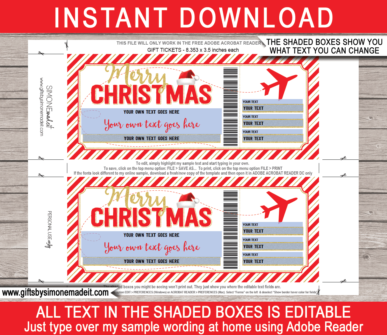 Free Printable Boarding Pass Template Christmas Free Printable Boarding Pass Template Christmas