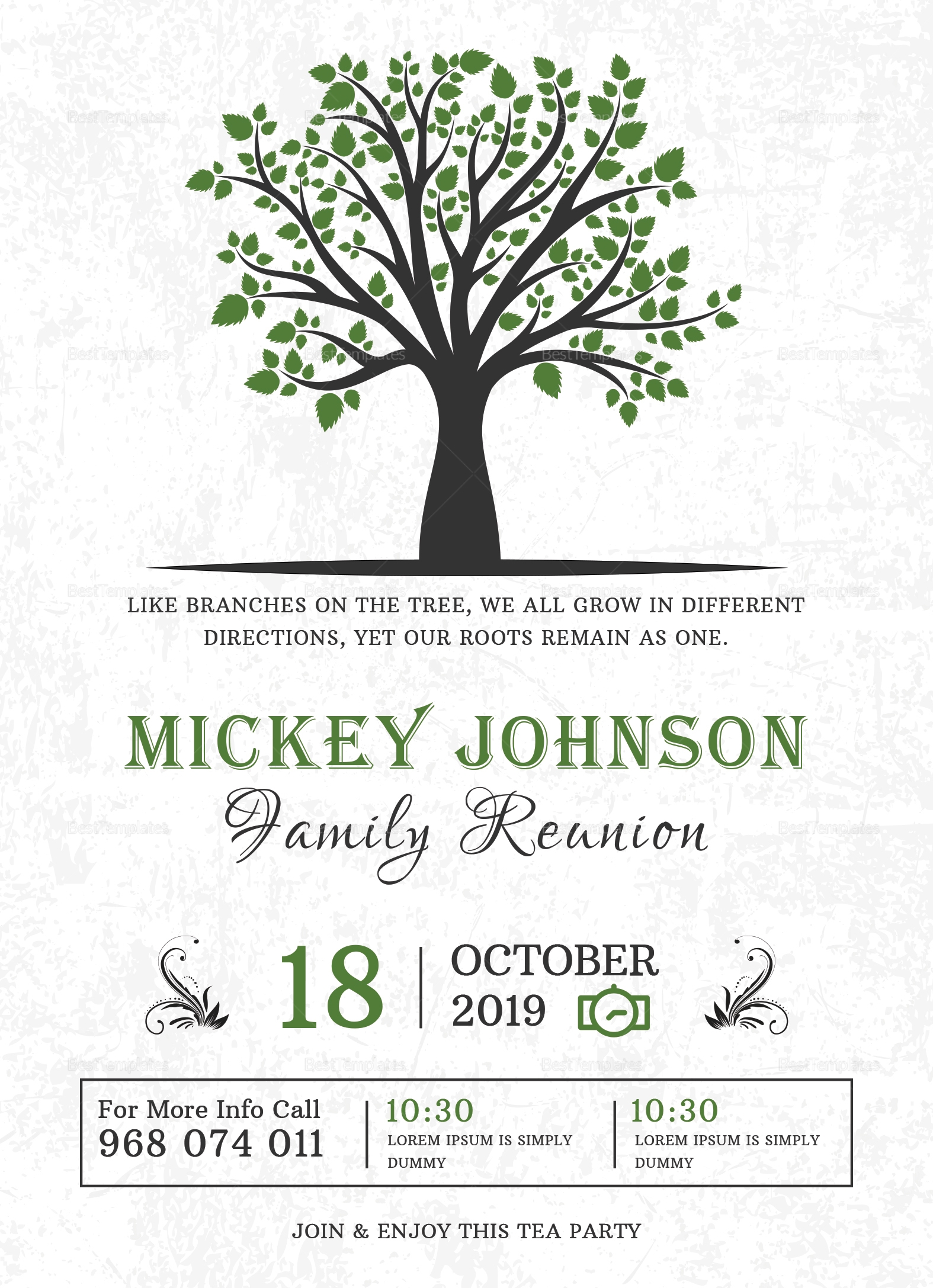 Free Printable Family Reunion Templates Free Printable Family Reunion Templates