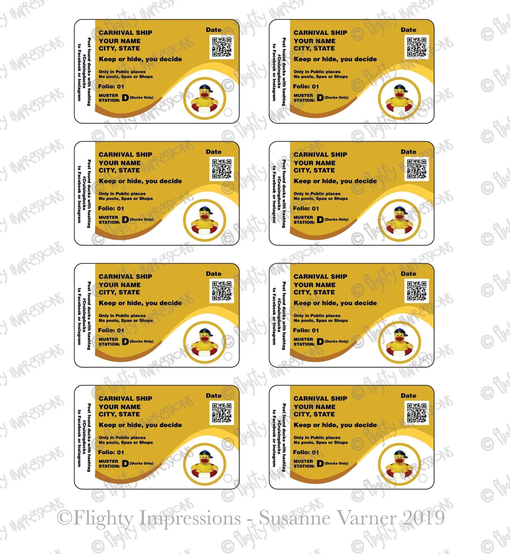 Cruise Duck Tags Printable Printable Party Favors Cruise Duck Tags Printable Printable Party Favors