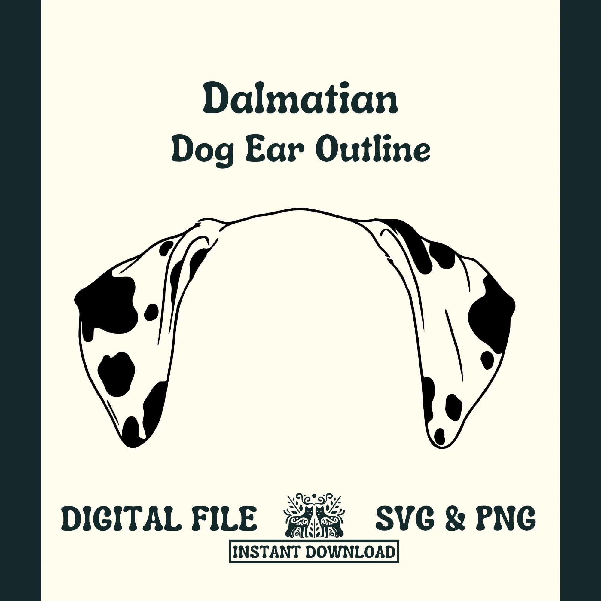 Free Printable Dalmatian Ears Template