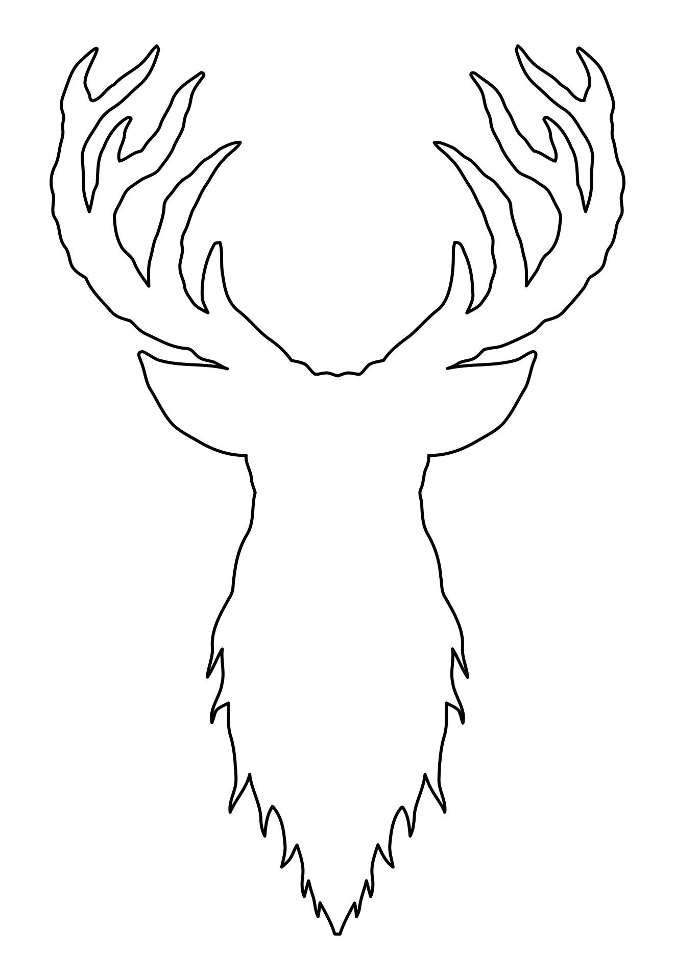 Free Printable Deer Head Template Free Printable Deer Head Template