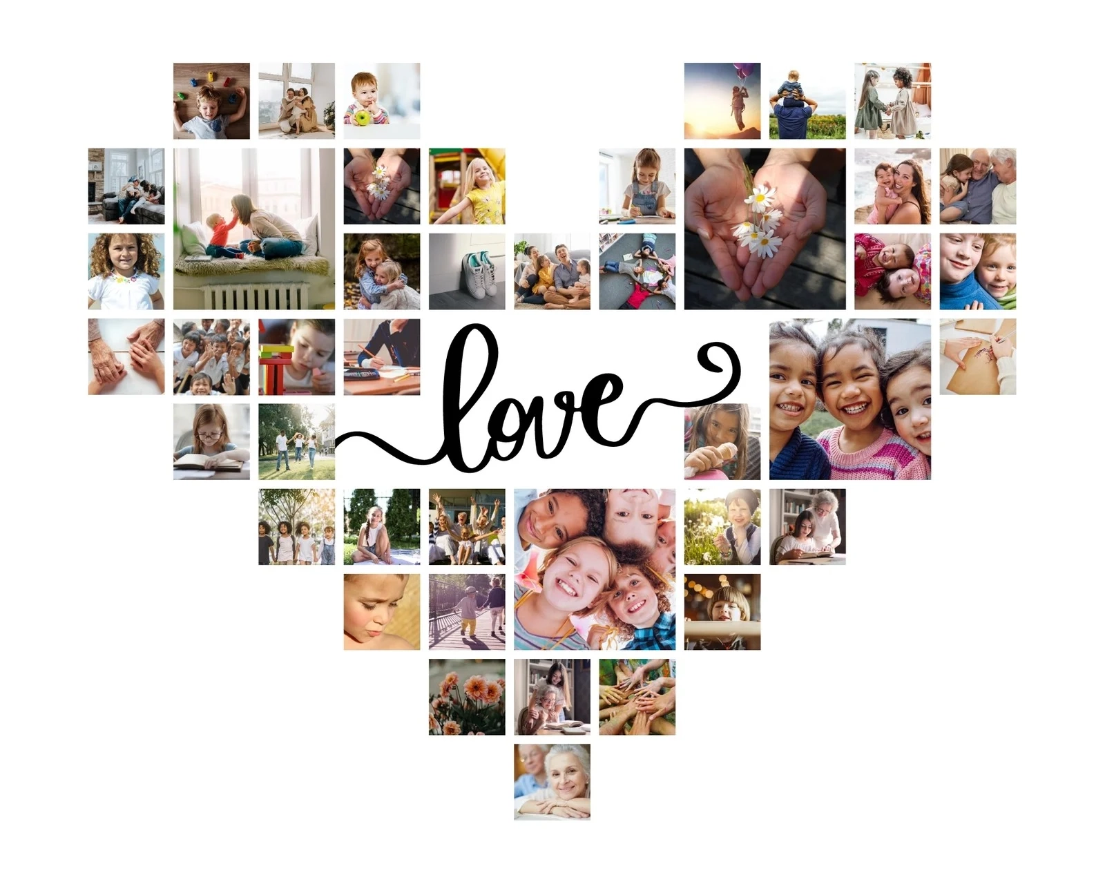 Design And Print A Heart Shaped Photo Collage In One Place