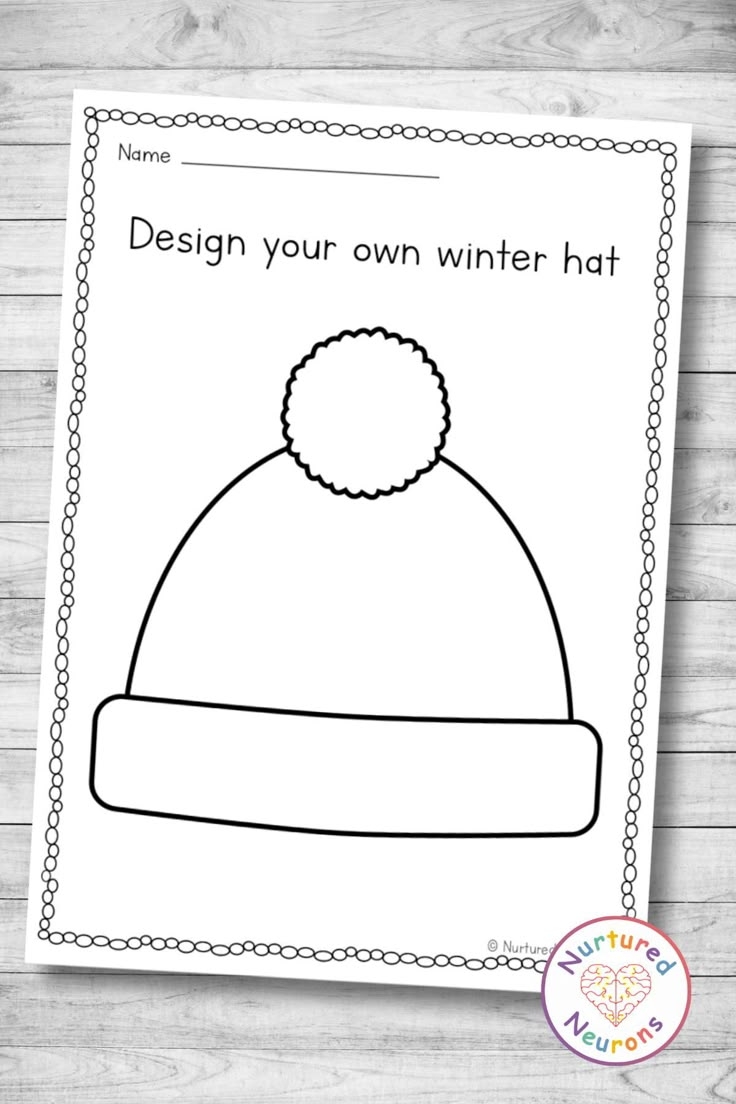 Printable Snow Hat Template Printable Snow Hat Template