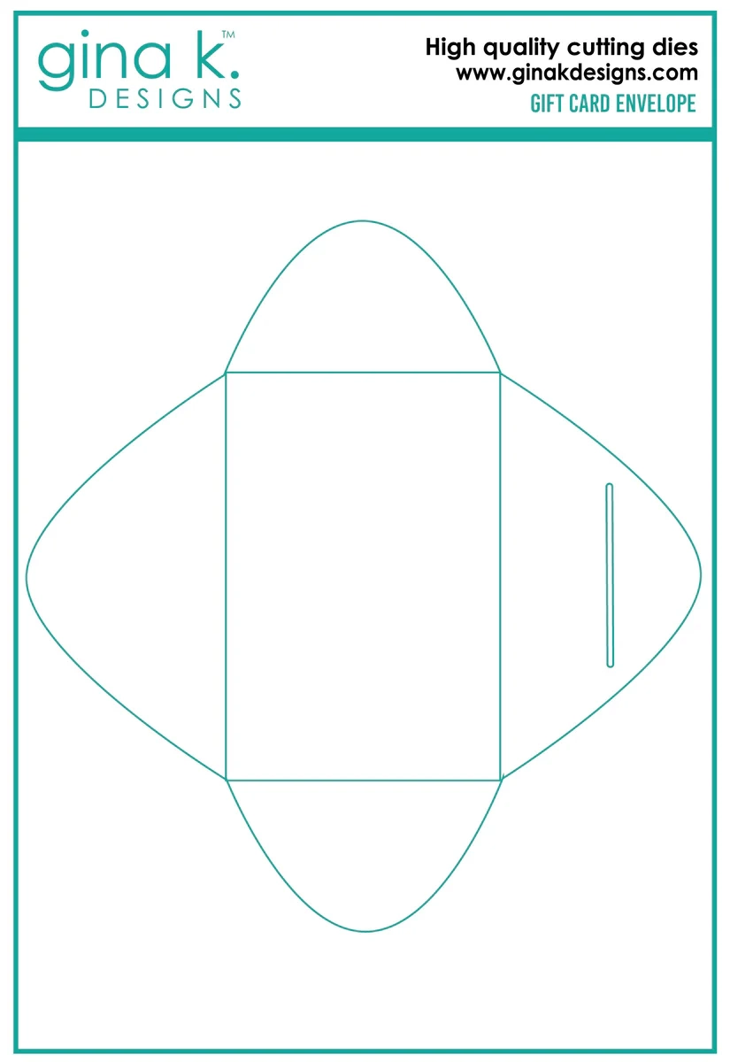 DIE Gift Card Envelope Gina K Designs LLC