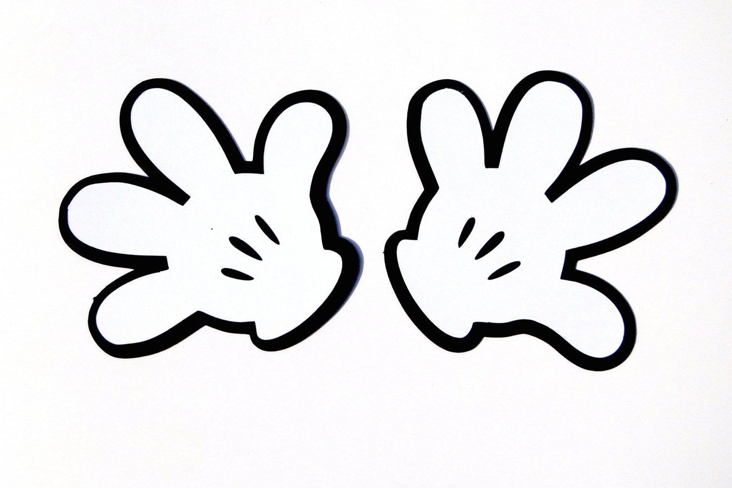 Free Printable Mickey Mouse Hand Template