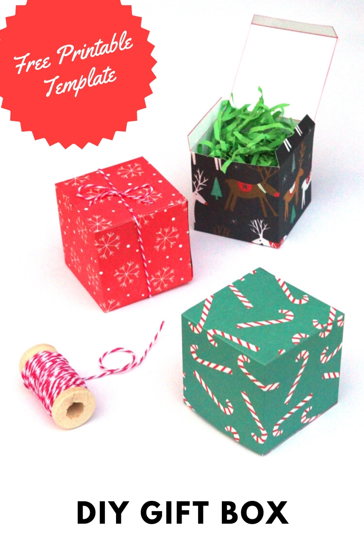 DIY CHRISTMAS GIFT BOX FREE PRINTABLE TEMPLATE Gathering Beauty