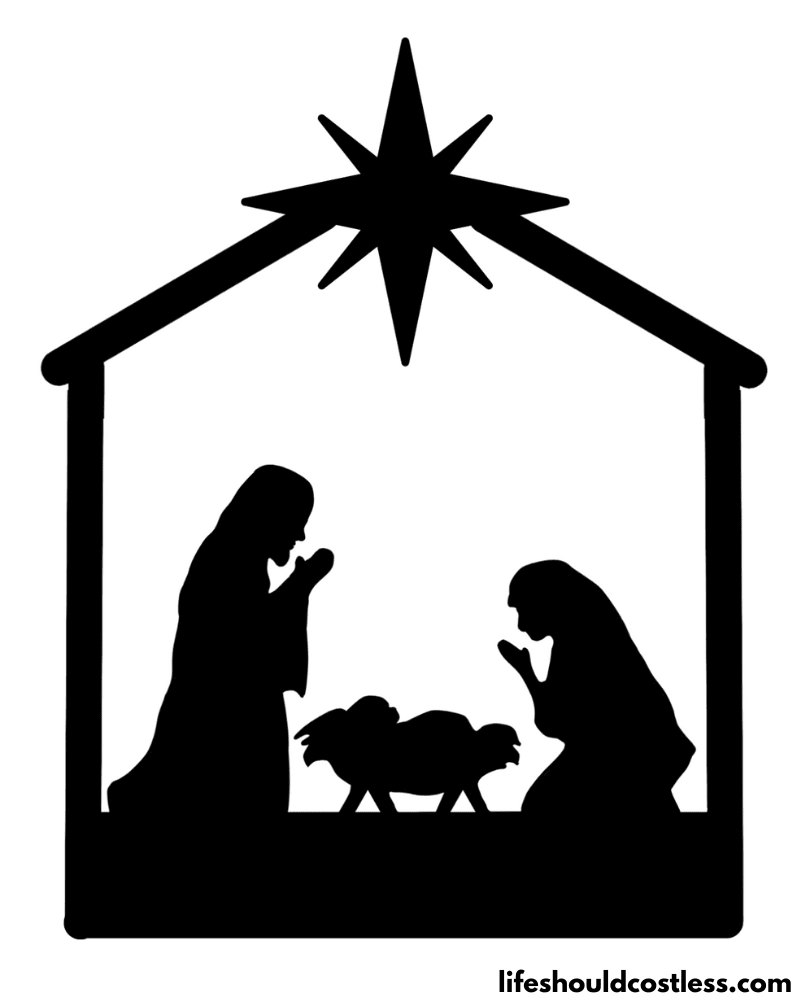 Free Nativity Template Printable Free Nativity Template Printable