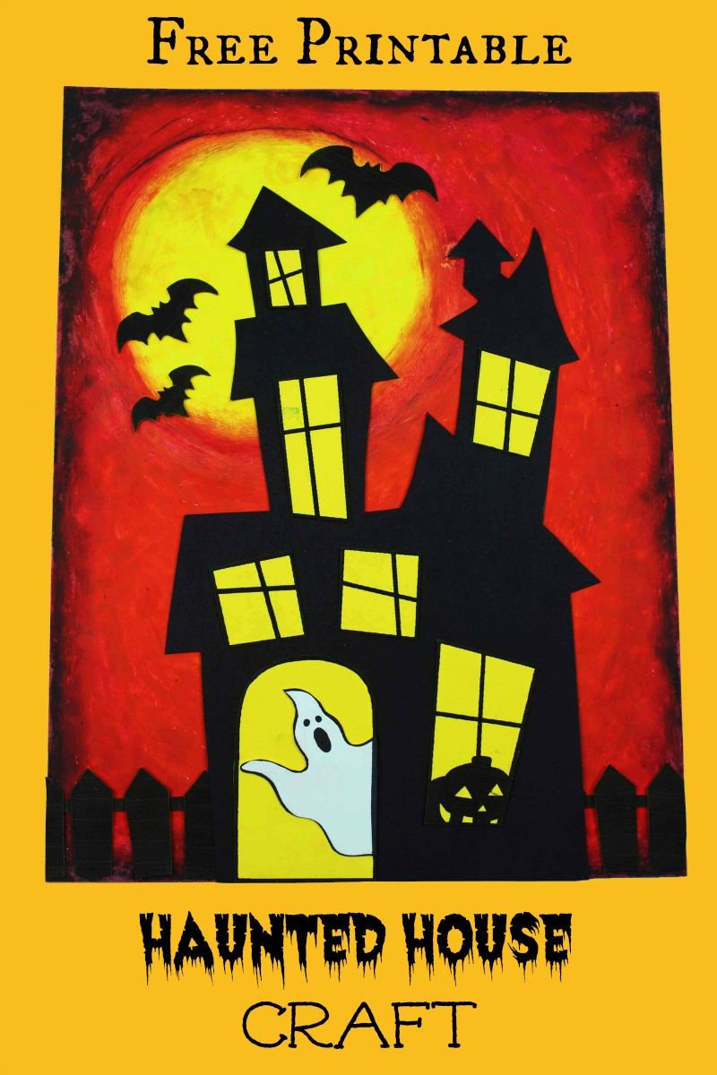 Haunted House Template Free Printable