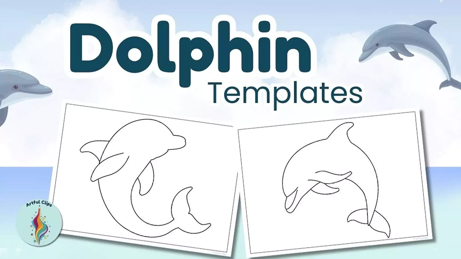 Free Printable Dolphin Template