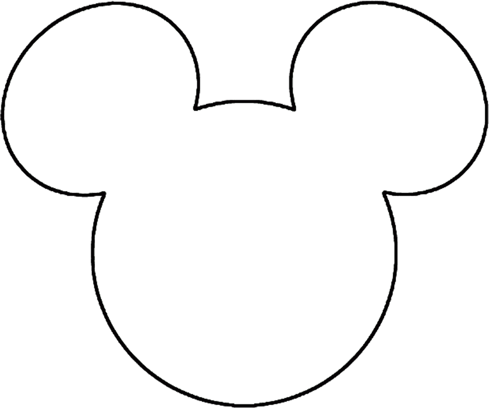 Mickey Mouse Head Template Printable Free Mickey Mouse Head Template Printable Free
