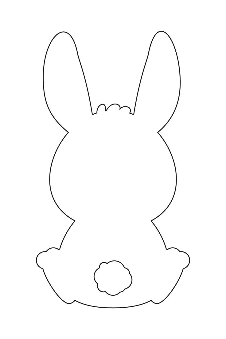 Printable Easter Bunny Template Free Printable Easter Bunny Template Free