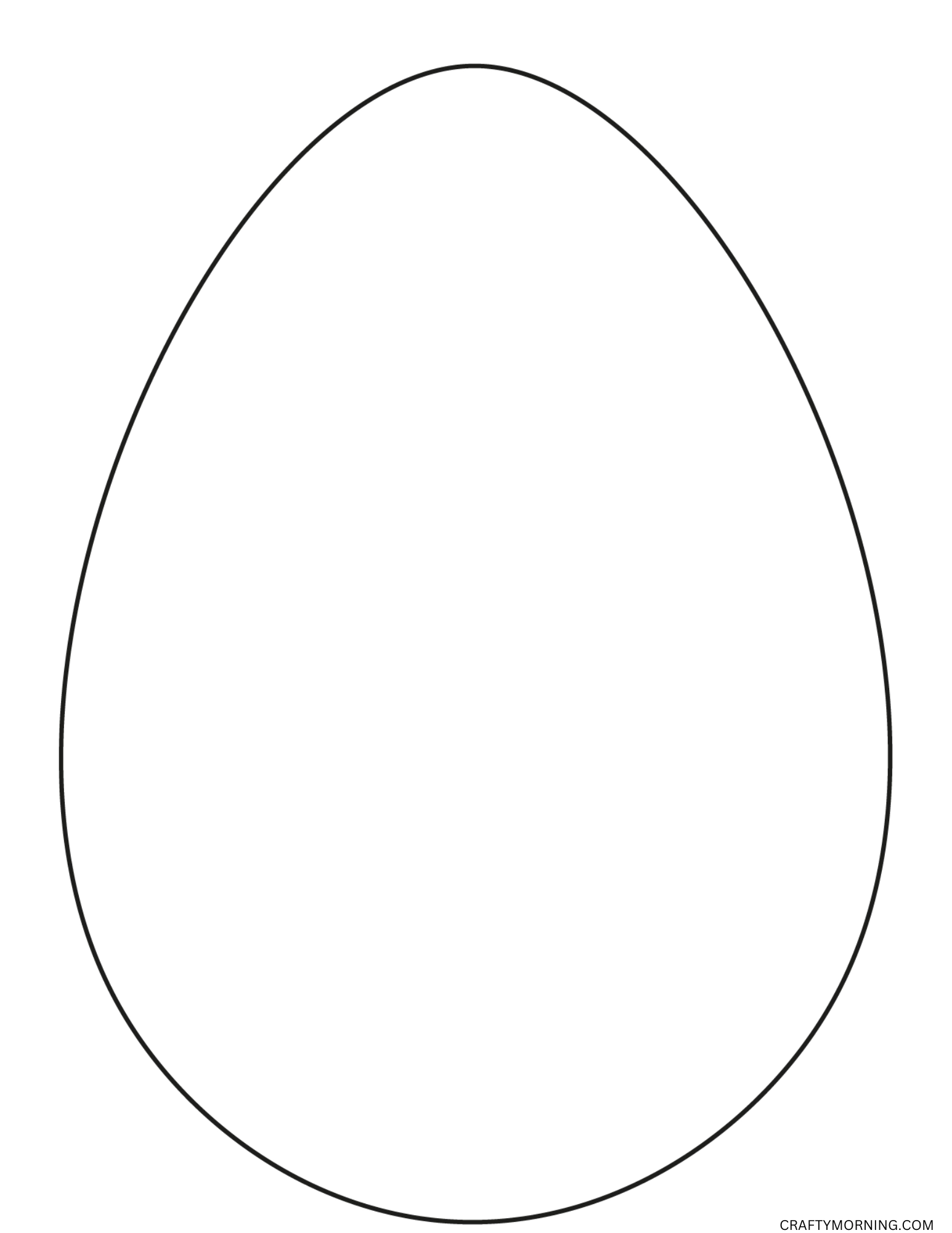 Easter Egg Free Printable Template