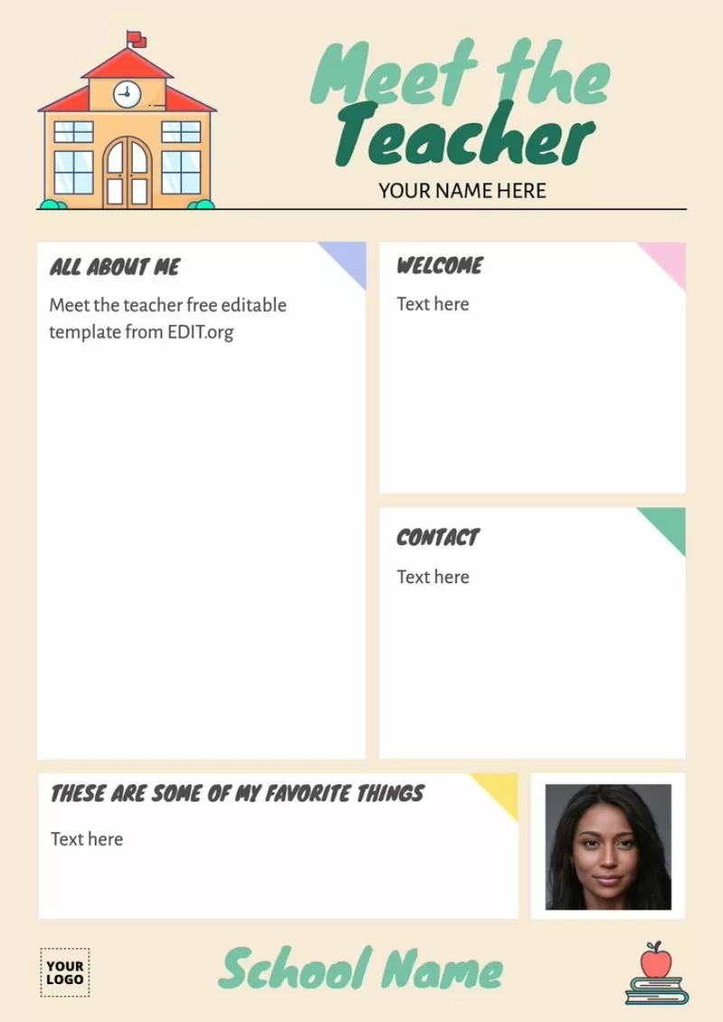 Edit Free Meet The Teacher Templates To Print Edit Free Meet The Teacher Templates To Print