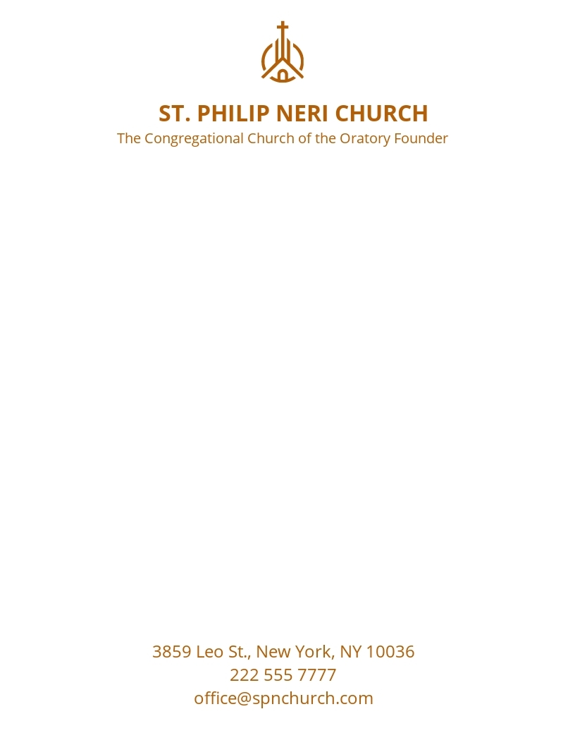 Editable Church Letterhead Templates In Word To Download
