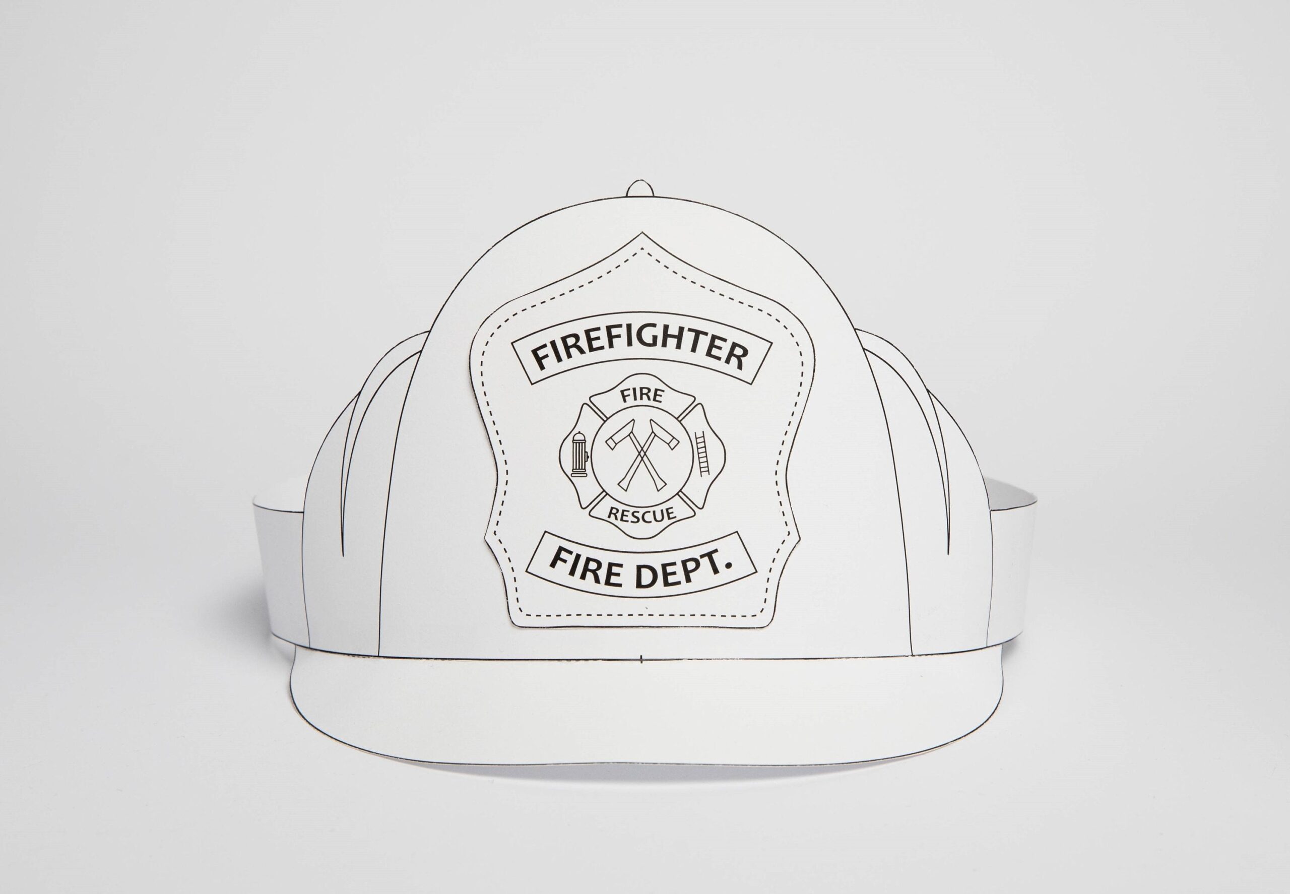 Fireman Hat Template Free Printable Shop On Pinterest