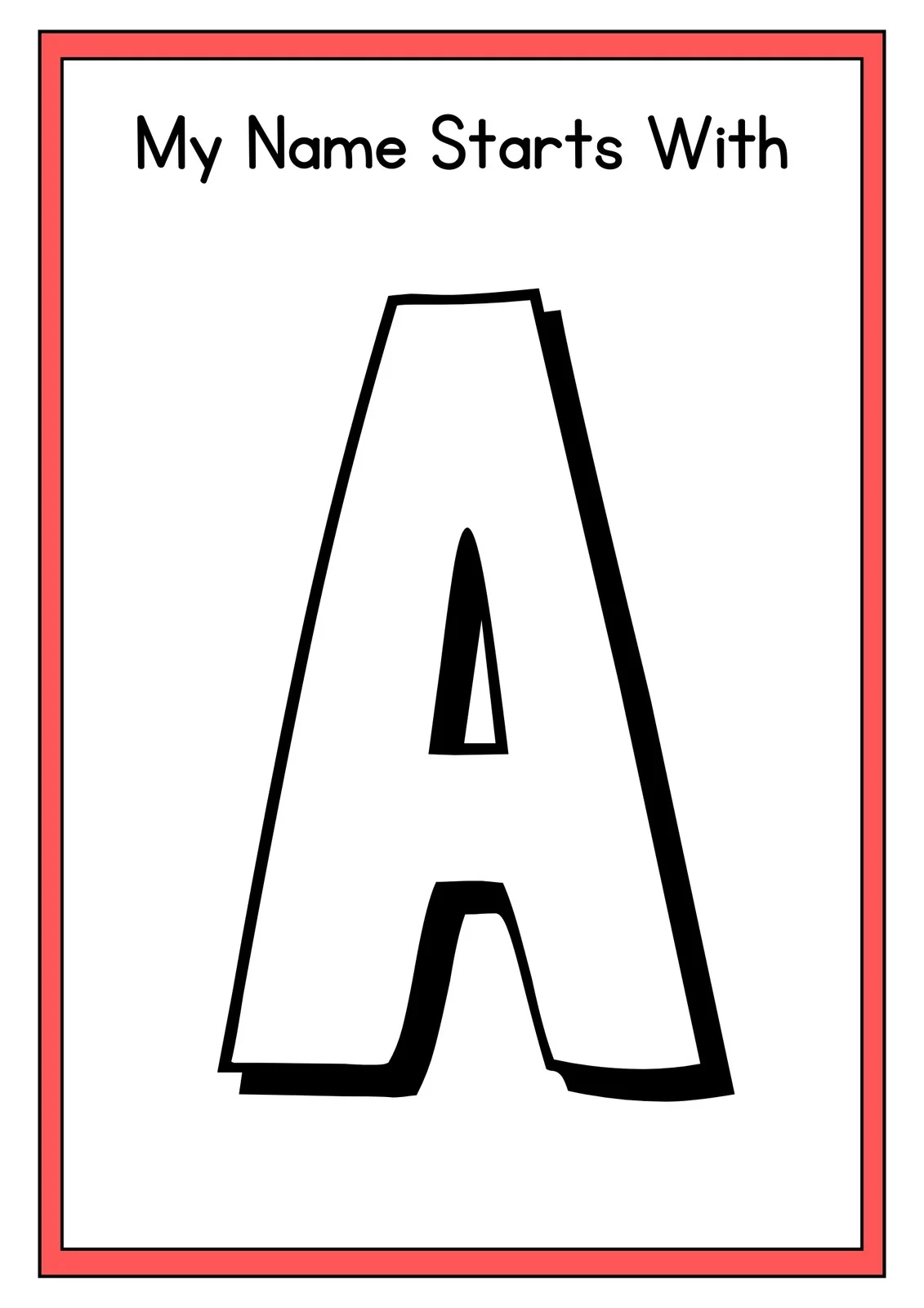 Letter A Template Free Printable Letter A Template Free Printable
