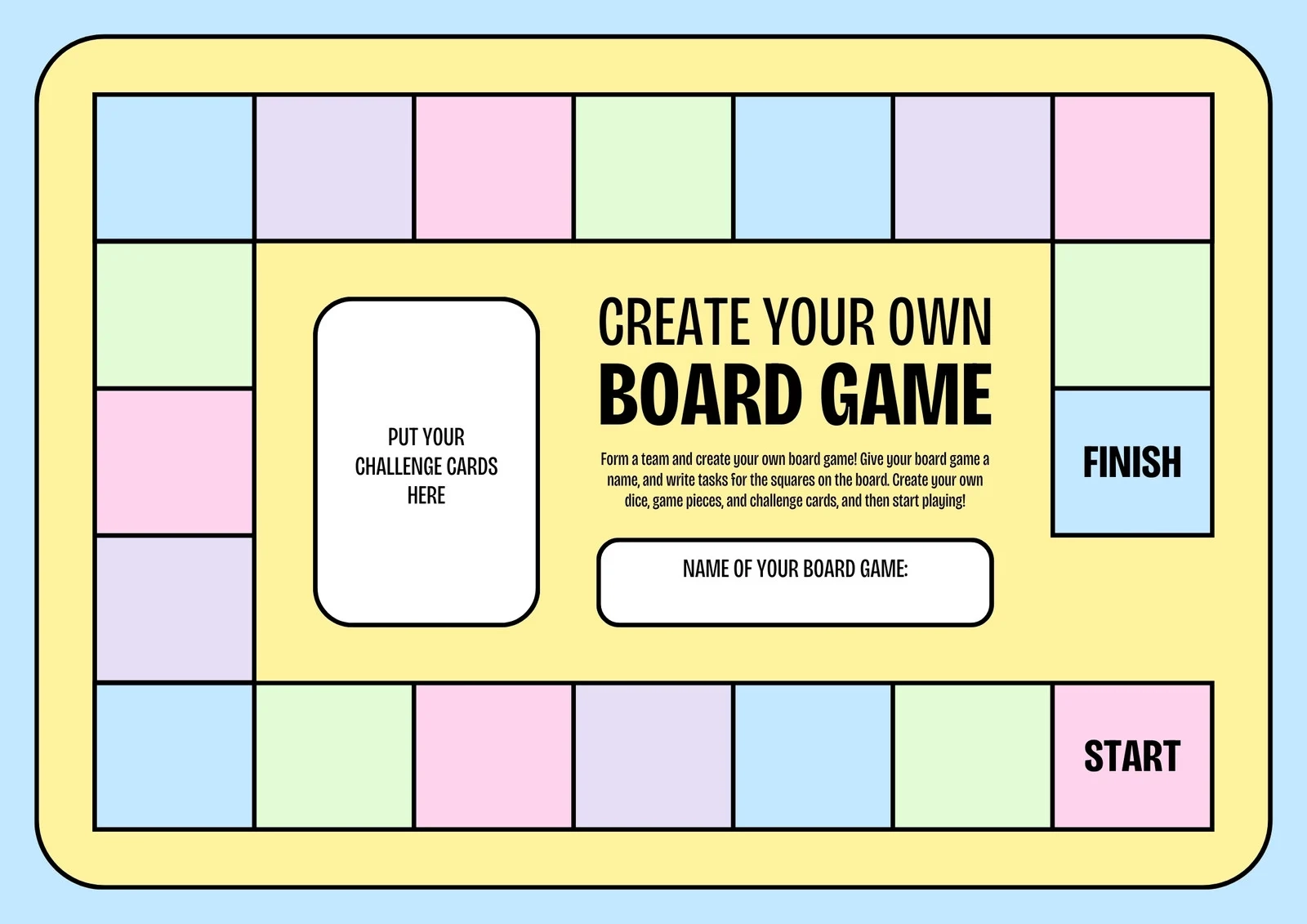 Free Printable Board Games Templates Free Printable Board Games Templates
