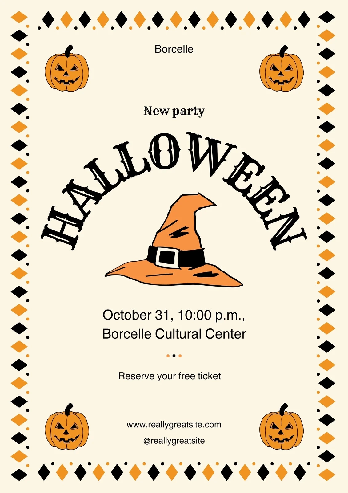 Free And Customizable Halloween Templates