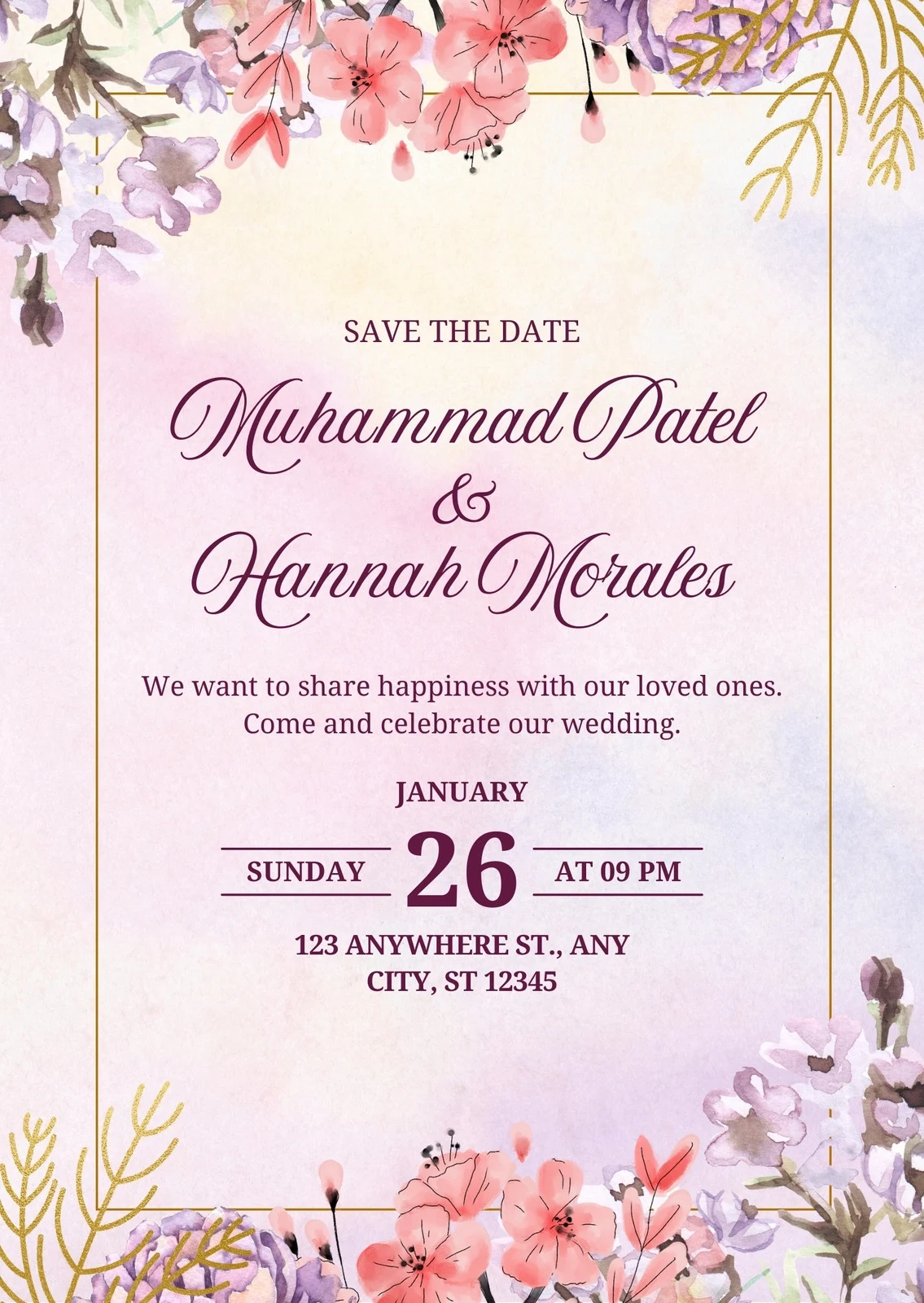 Invitation Cards Templates Free Printable