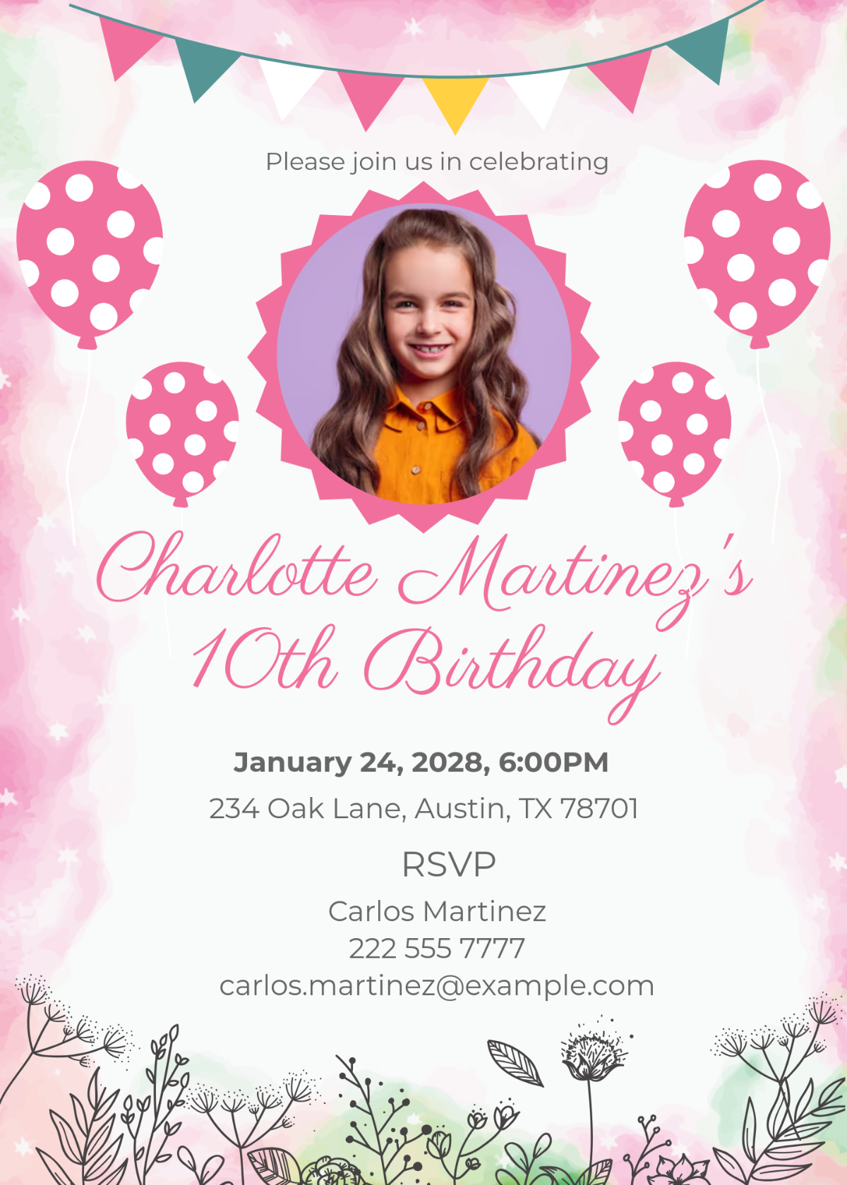 Printable Birthday Invitations Templates Printable Birthday Invitations Templates