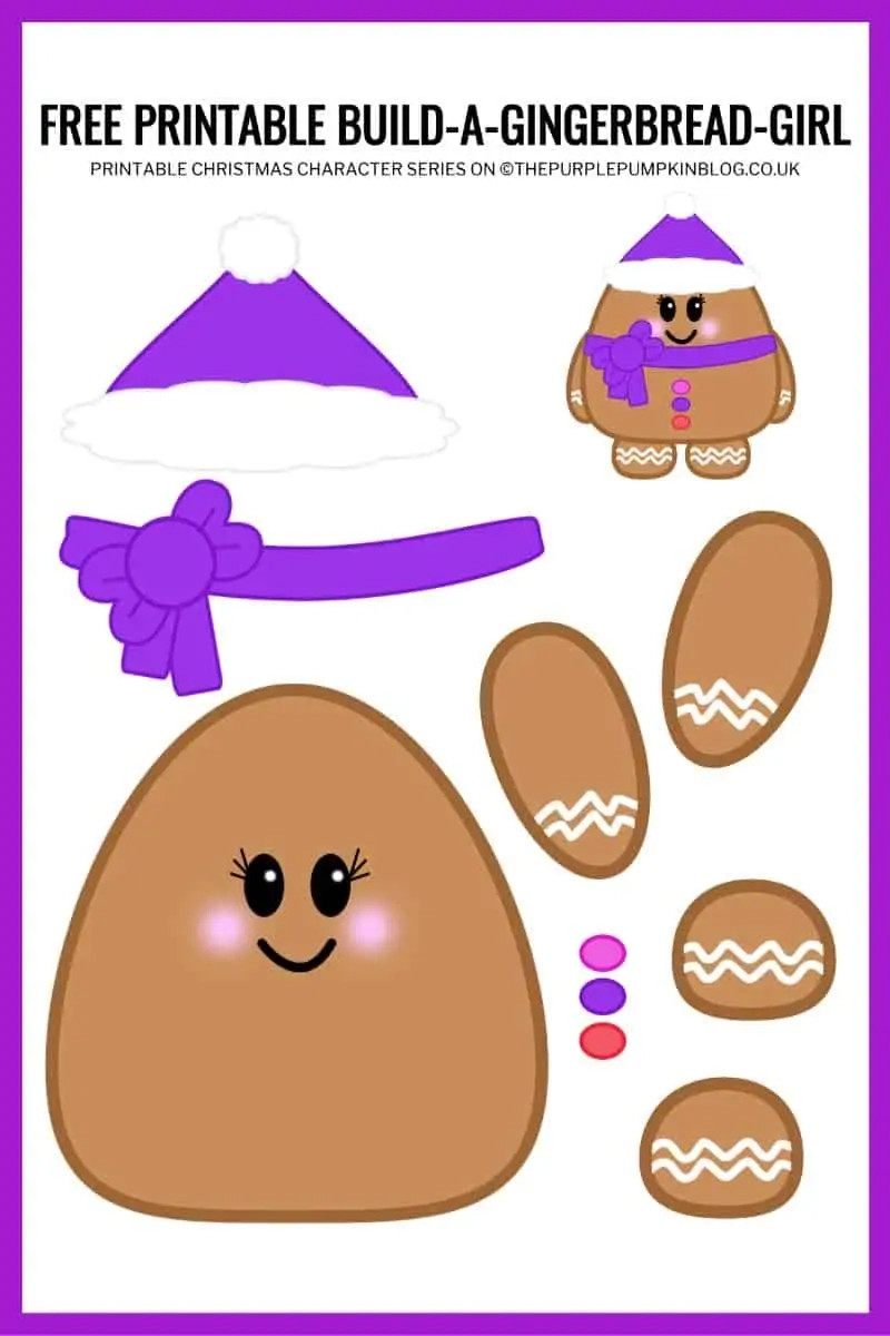 Free Printable Gingerbread Girl Template Free Printable Gingerbread Girl Template